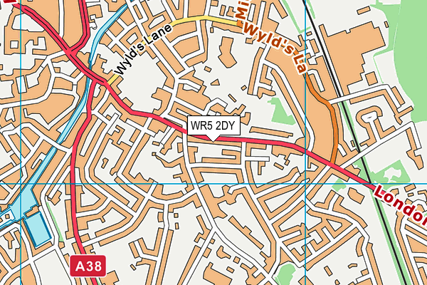 WR5 2DY map - OS VectorMap District (Ordnance Survey)