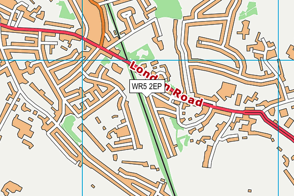 WR5 2EP map - OS VectorMap District (Ordnance Survey)