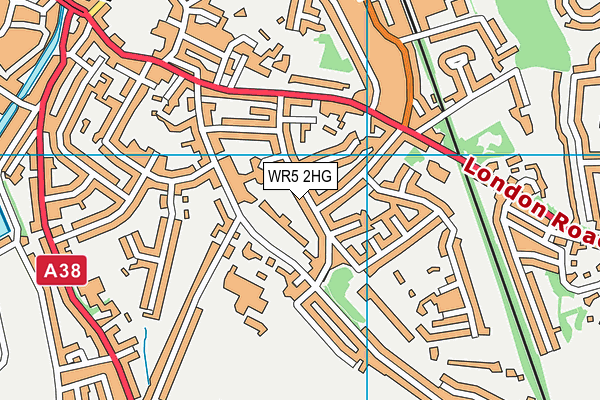 WR5 2HG map - OS VectorMap District (Ordnance Survey)