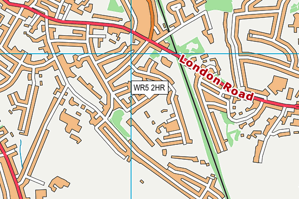 WR5 2HR map - OS VectorMap District (Ordnance Survey)