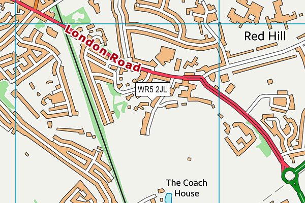 WR5 2JL map - OS VectorMap District (Ordnance Survey)