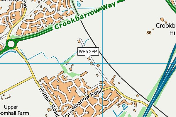 The Gordon Jones Memorial Ground map (WR5 2PP) - OS VectorMap District (Ordnance Survey)
