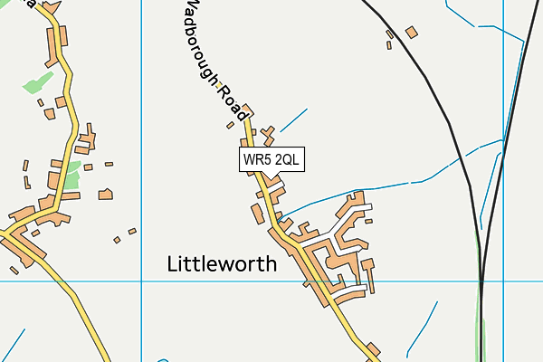 WR5 2QL map - OS VectorMap District (Ordnance Survey)