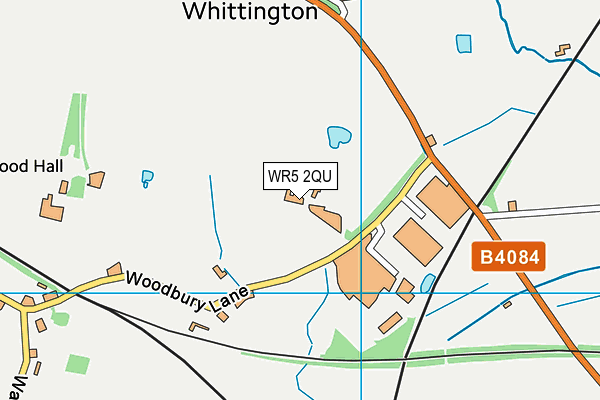 WR5 2QU map - OS VectorMap District (Ordnance Survey)