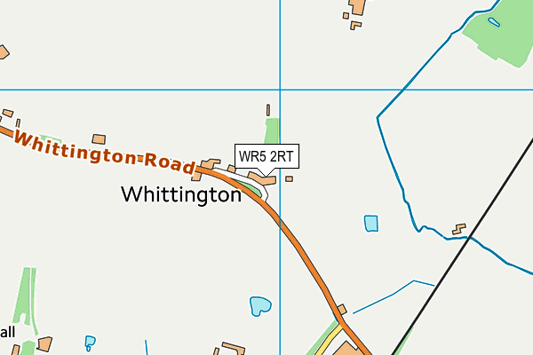 WR5 2RT map - OS VectorMap District (Ordnance Survey)