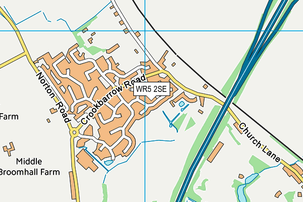 WR5 2SE map - OS VectorMap District (Ordnance Survey)