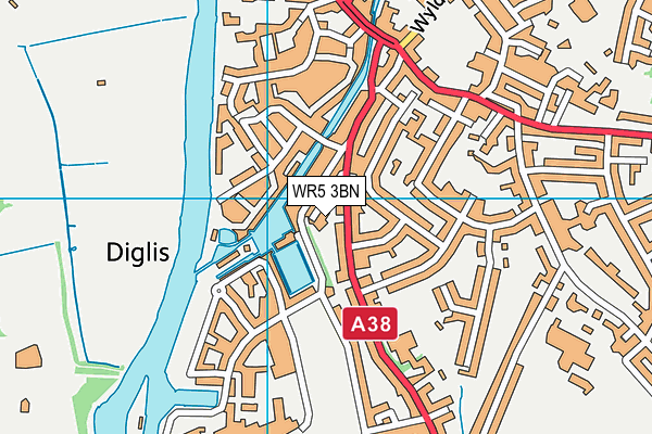 WR5 3BN map - OS VectorMap District (Ordnance Survey)