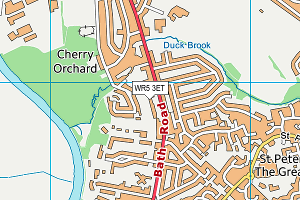 WR5 3ET map - OS VectorMap District (Ordnance Survey)