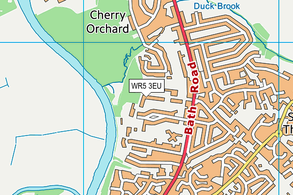 WR5 3EU map - OS VectorMap District (Ordnance Survey)