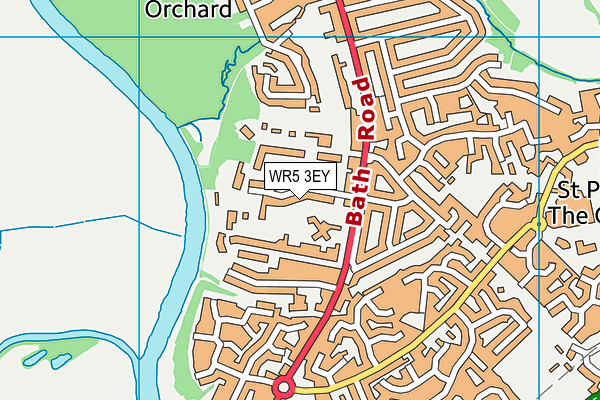 WR5 3EY map - OS VectorMap District (Ordnance Survey)