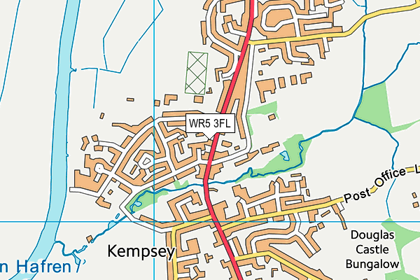 WR5 3FL map - OS VectorMap District (Ordnance Survey)