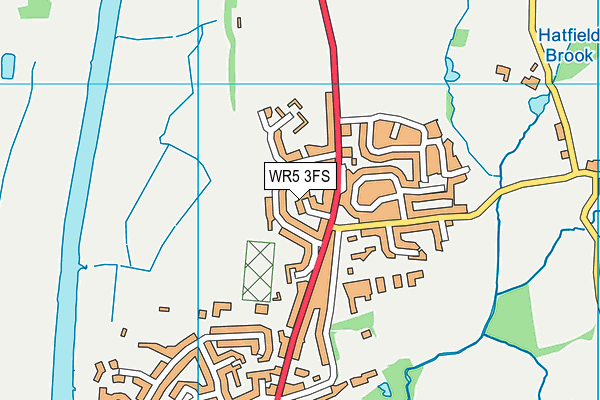 WR5 3FS map - OS VectorMap District (Ordnance Survey)