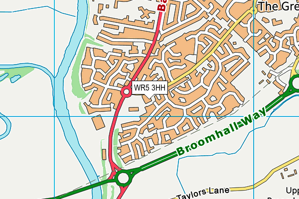 WR5 3HH map - OS VectorMap District (Ordnance Survey)