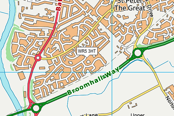 WR5 3HT map - OS VectorMap District (Ordnance Survey)