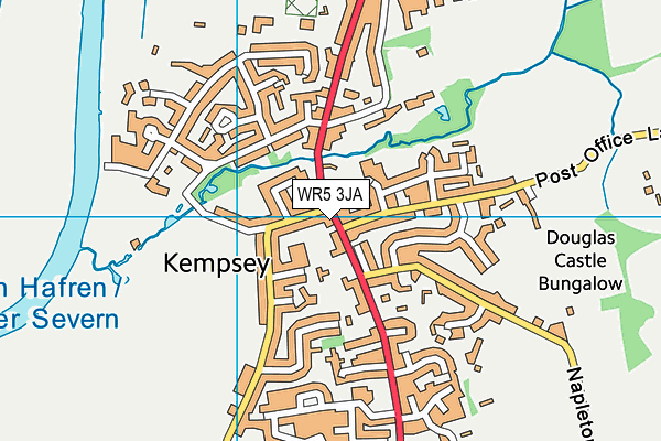 WR5 3JA map - OS VectorMap District (Ordnance Survey)