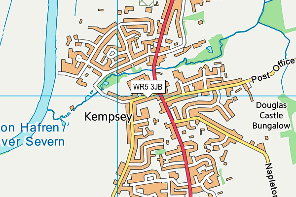 WR5 3JB map - OS VectorMap District (Ordnance Survey)