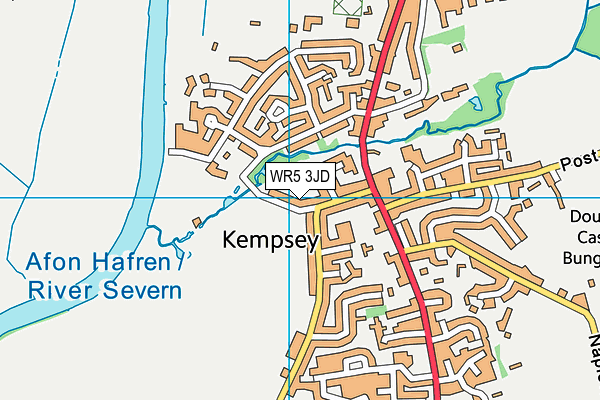 WR5 3JD map - OS VectorMap District (Ordnance Survey)
