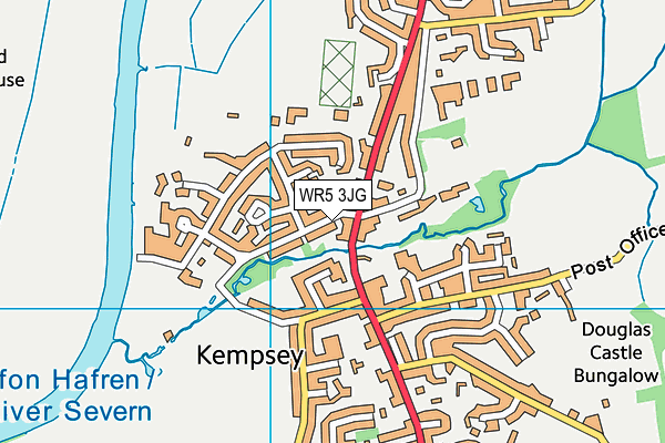 WR5 3JG map - OS VectorMap District (Ordnance Survey)