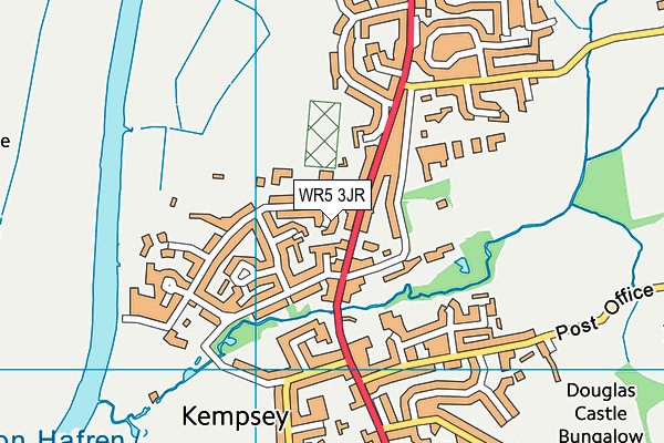 WR5 3JR map - OS VectorMap District (Ordnance Survey)