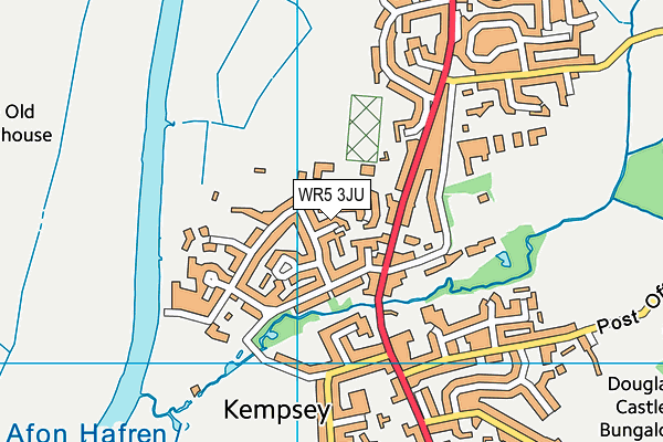 WR5 3JU map - OS VectorMap District (Ordnance Survey)