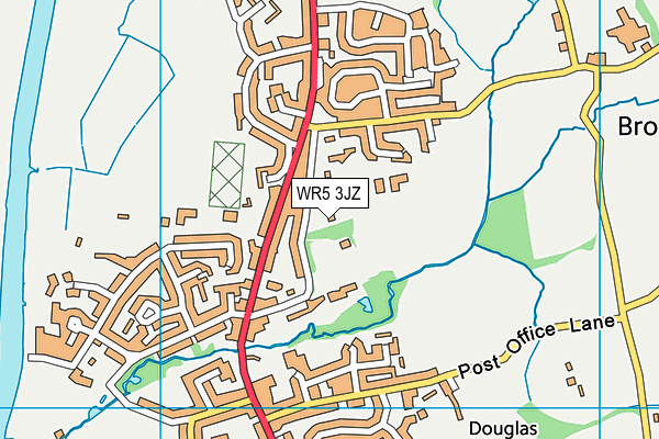 WR5 3JZ map - OS VectorMap District (Ordnance Survey)