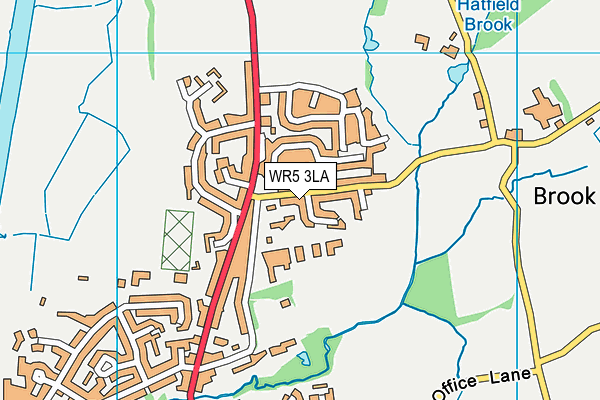 WR5 3LA map - OS VectorMap District (Ordnance Survey)