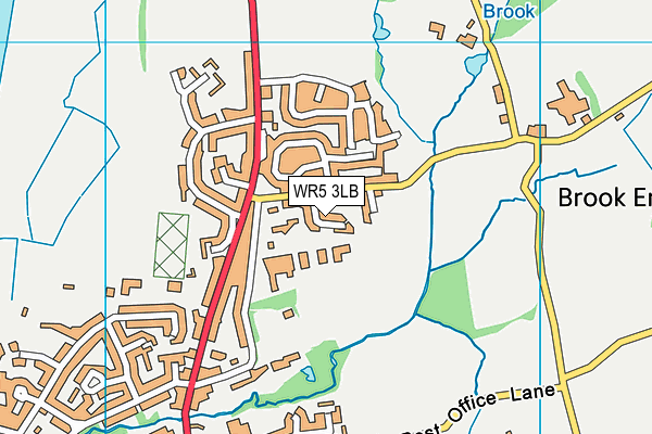 WR5 3LB map - OS VectorMap District (Ordnance Survey)