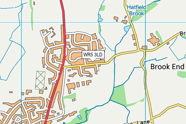 WR5 3LD map - OS VectorMap District (Ordnance Survey)