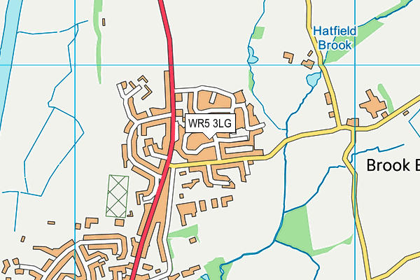 WR5 3LG map - OS VectorMap District (Ordnance Survey)