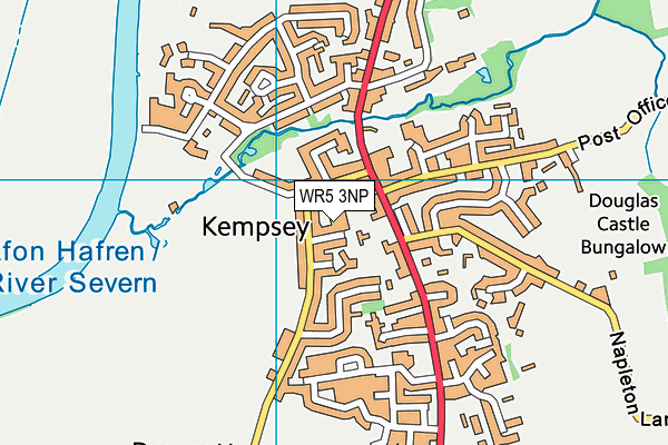 WR5 3NP map - OS VectorMap District (Ordnance Survey)