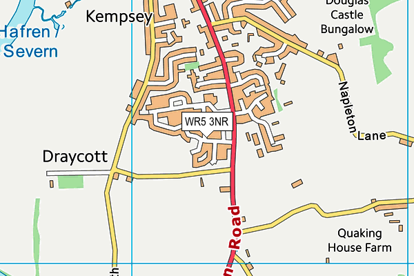 WR5 3NR map - OS VectorMap District (Ordnance Survey)