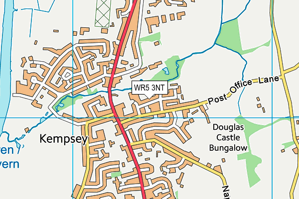 Kempsey Primary School map (WR5 3NT) - OS VectorMap District (Ordnance Survey)