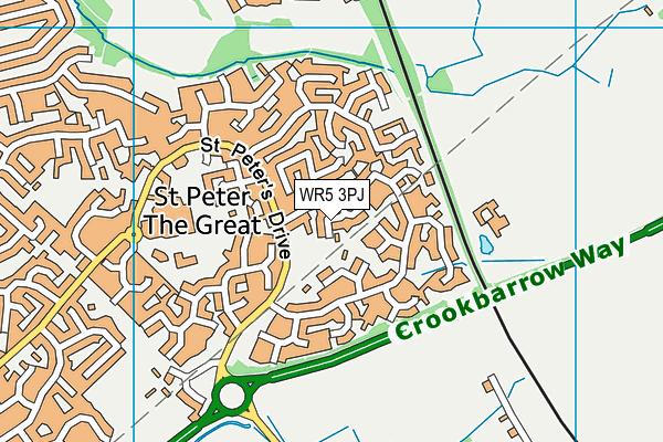 WR5 3PJ map - OS VectorMap District (Ordnance Survey)