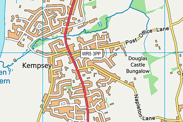 WR5 3PP map - OS VectorMap District (Ordnance Survey)