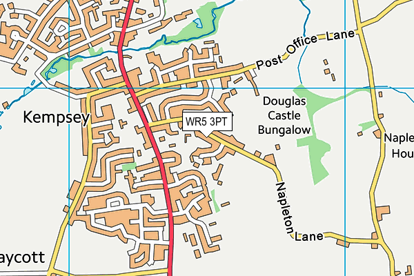 WR5 3PT map - OS VectorMap District (Ordnance Survey)