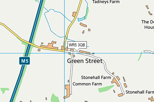 WR5 3QB map - OS VectorMap District (Ordnance Survey)