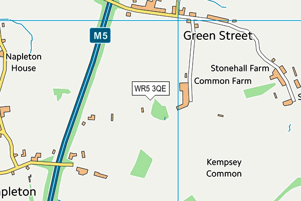 WR5 3QE map - OS VectorMap District (Ordnance Survey)