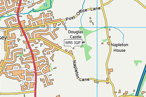 WR5 3QP map - OS VectorMap District (Ordnance Survey)