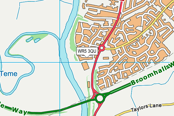 WR5 3QU map - OS VectorMap District (Ordnance Survey)