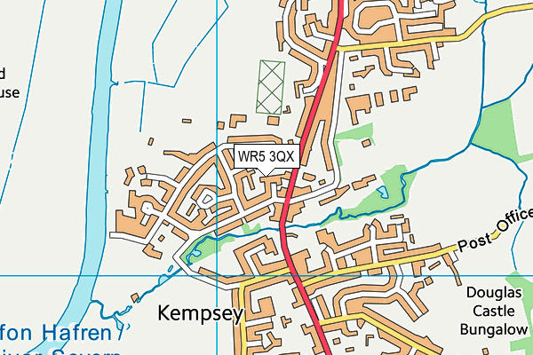 WR5 3QX map - OS VectorMap District (Ordnance Survey)