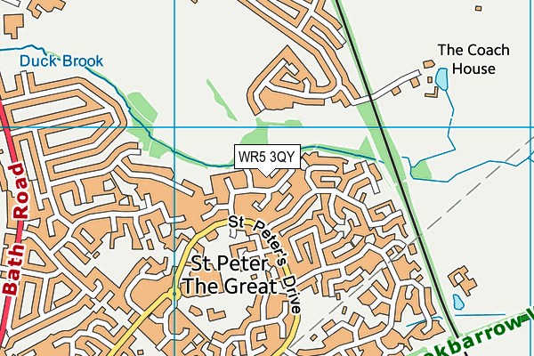 WR5 3QY map - OS VectorMap District (Ordnance Survey)