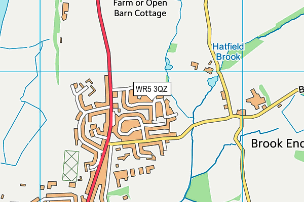 WR5 3QZ map - OS VectorMap District (Ordnance Survey)