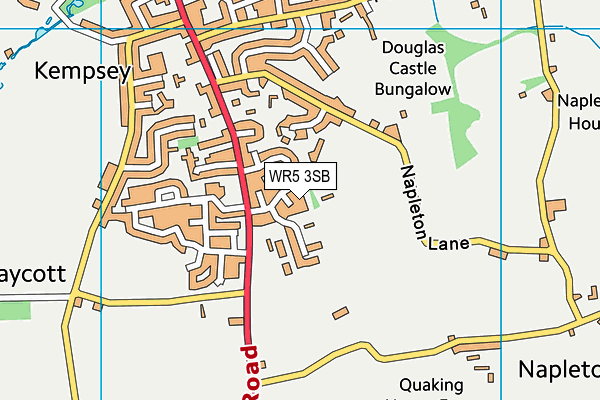 WR5 3SB map - OS VectorMap District (Ordnance Survey)