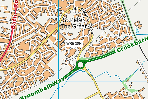 WR5 3SH map - OS VectorMap District (Ordnance Survey)