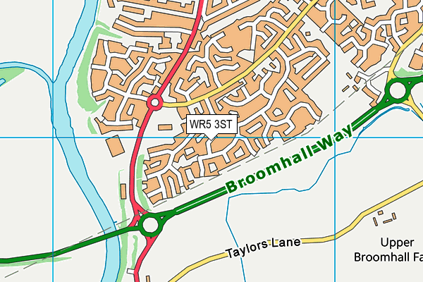 WR5 3ST map - OS VectorMap District (Ordnance Survey)