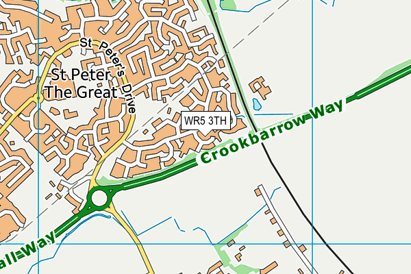 WR5 3TH map - OS VectorMap District (Ordnance Survey)