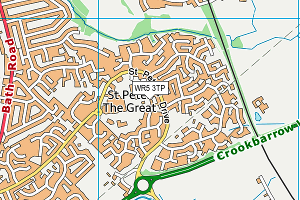 WR5 3TP map - OS VectorMap District (Ordnance Survey)