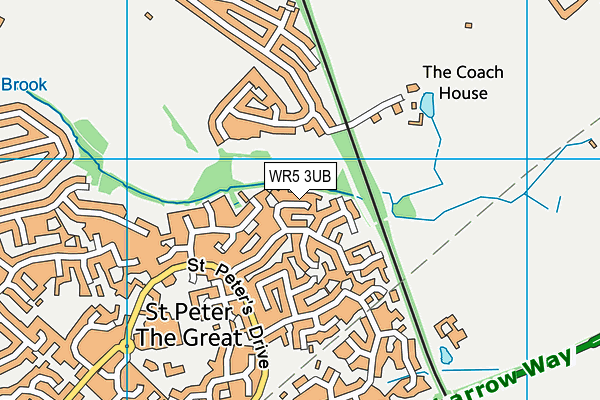 WR5 3UB map - OS VectorMap District (Ordnance Survey)