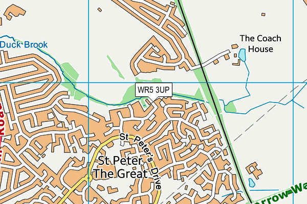 WR5 3UP map - OS VectorMap District (Ordnance Survey)