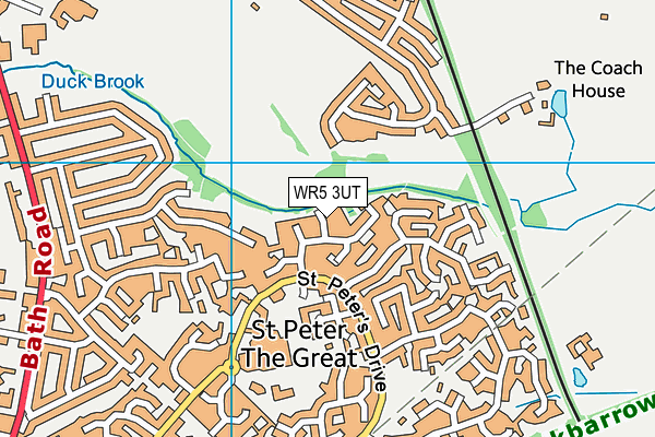WR5 3UT map - OS VectorMap District (Ordnance Survey)